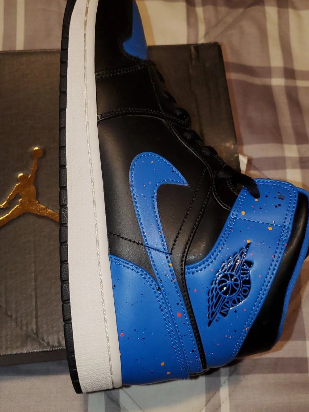 Air Jordan 1 Paint Splatter Size 10.5 Mens's
